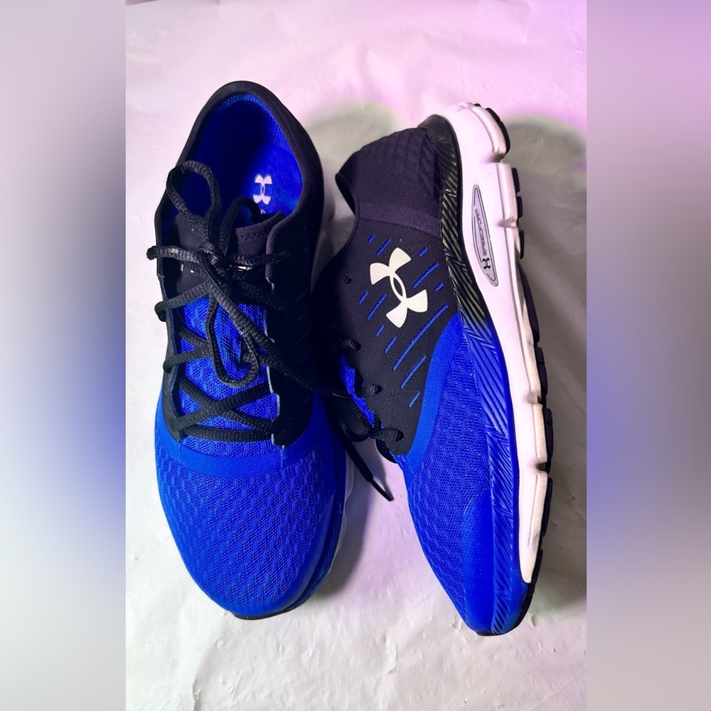 Under Armour Royal Blue and Black Men's Running Sneakers - Picture 5 of 9